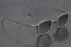 Rigards X TVA joint RG2004TVA titanium aluminum magnesium alloy double-layer sunglasses series RG-RG2004TVA-GDJYSK antique gold + silver frame transparent light gray lens